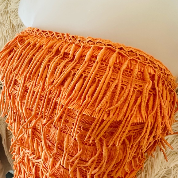 “ let me be fringed” 🍊tubed mini dress for Anthropologie - Picture 11 of 13